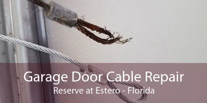 Garage Door Cable Repair Reserve at Estero - Florida