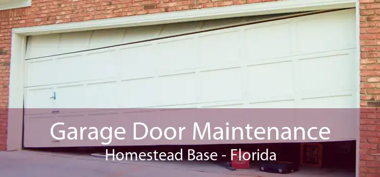 Garage Door Maintenance Homestead Base - Florida