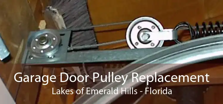 Garage Door Pulley Replacement Lakes of Emerald Hills - Florida