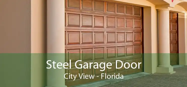 Steel Garage Door City View - Florida