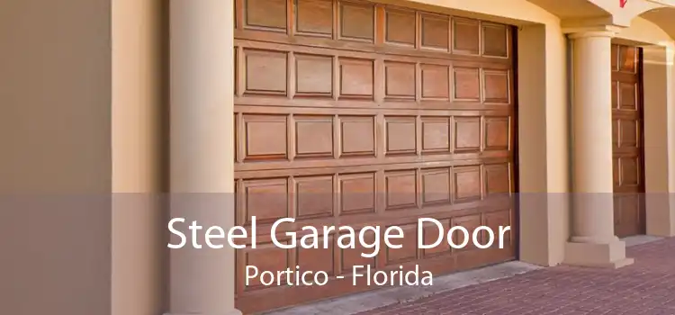 Steel Garage Door Portico - Florida