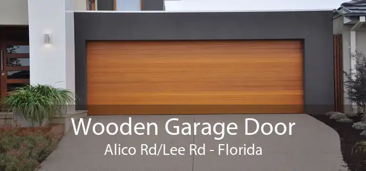 Wooden Garage Door Alico Rd/Lee Rd - Florida