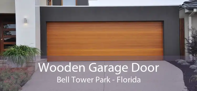 Wooden Garage Door Bell Tower Park - Florida