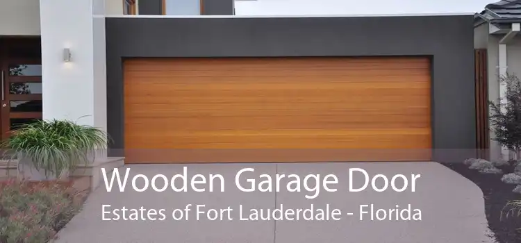 Wooden Garage Door Estates of Fort Lauderdale - Florida