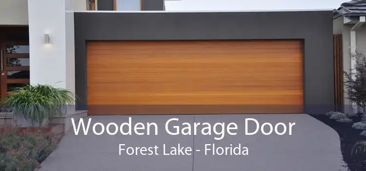 Wooden Garage Door Forest Lake - Florida