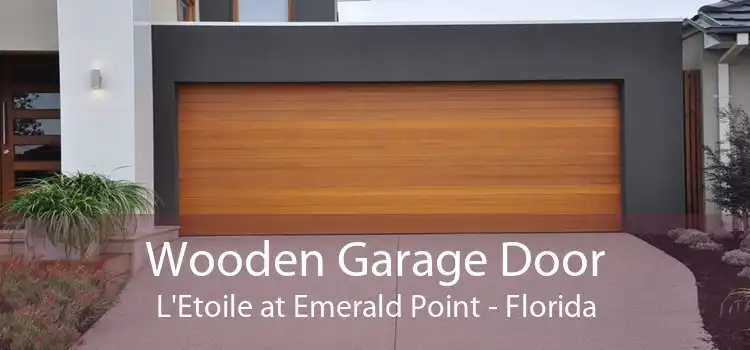 Wooden Garage Door L'Etoile at Emerald Point - Florida