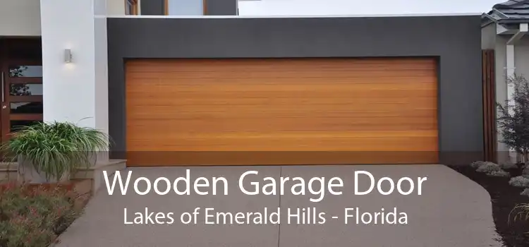 Wooden Garage Door Lakes of Emerald Hills - Florida