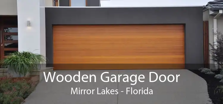 Wooden Garage Door Mirror Lakes - Florida