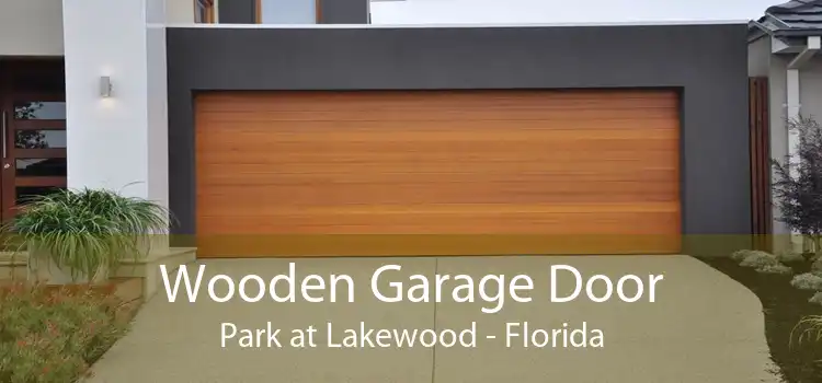 Wooden Garage Door Park at Lakewood - Florida