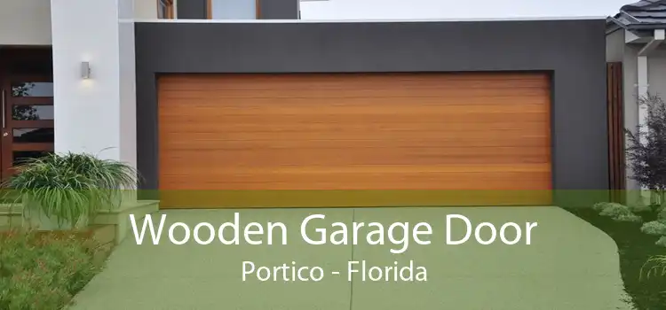 Wooden Garage Door Portico - Florida